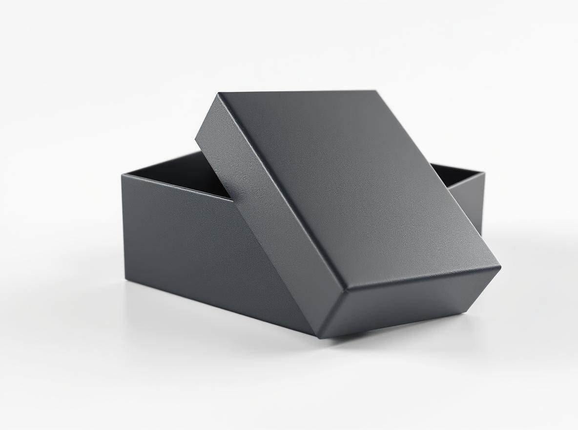 Perfect fit rigid box with lid and base showing precise manufacturing tolerances