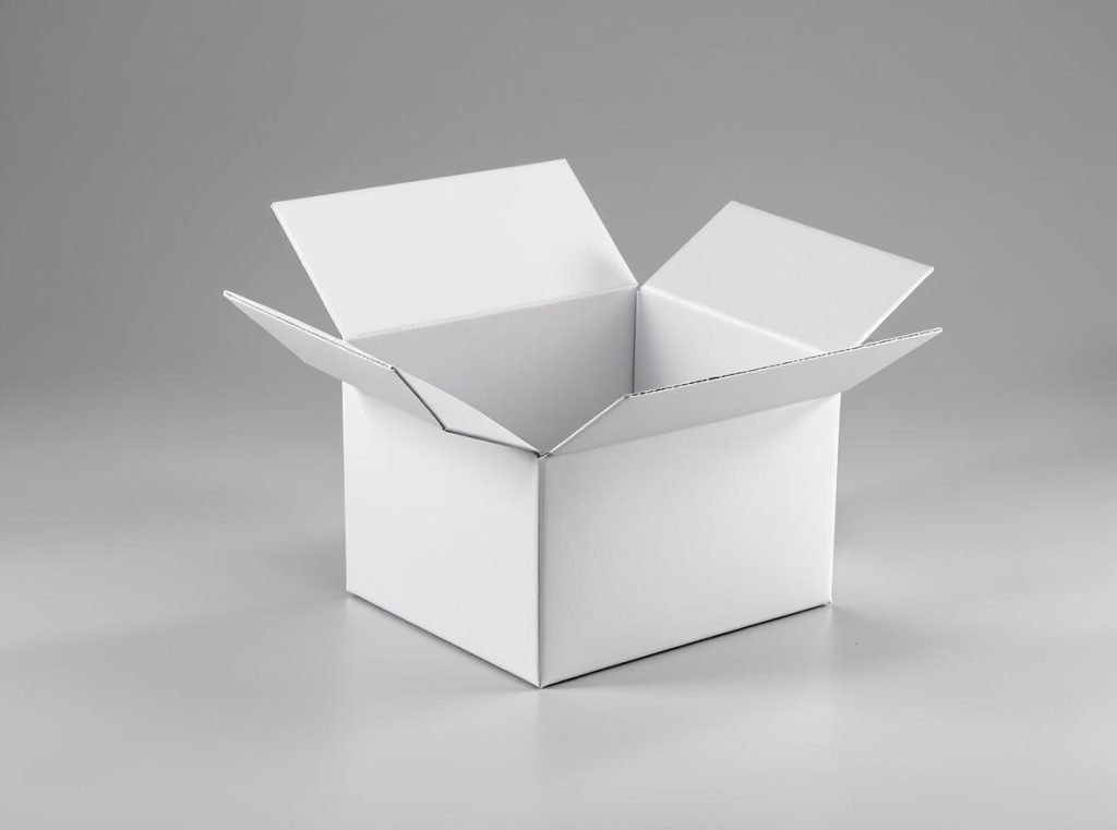 RETF mailer box with self-locking front tuck design for e-commerce packaging