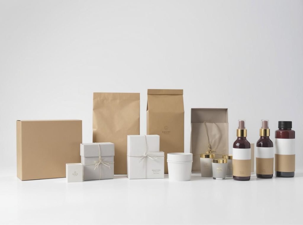 Different types of custom packaging with varying production timelines