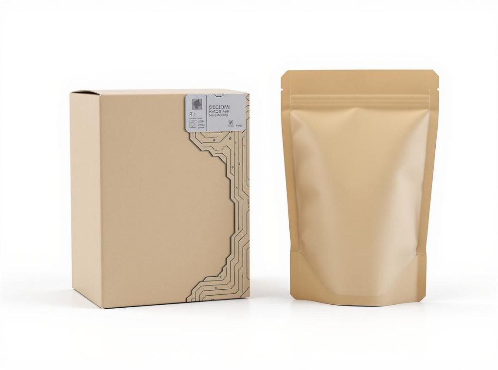 Comparison of rigid vs flexible packaging materials showing structural differences