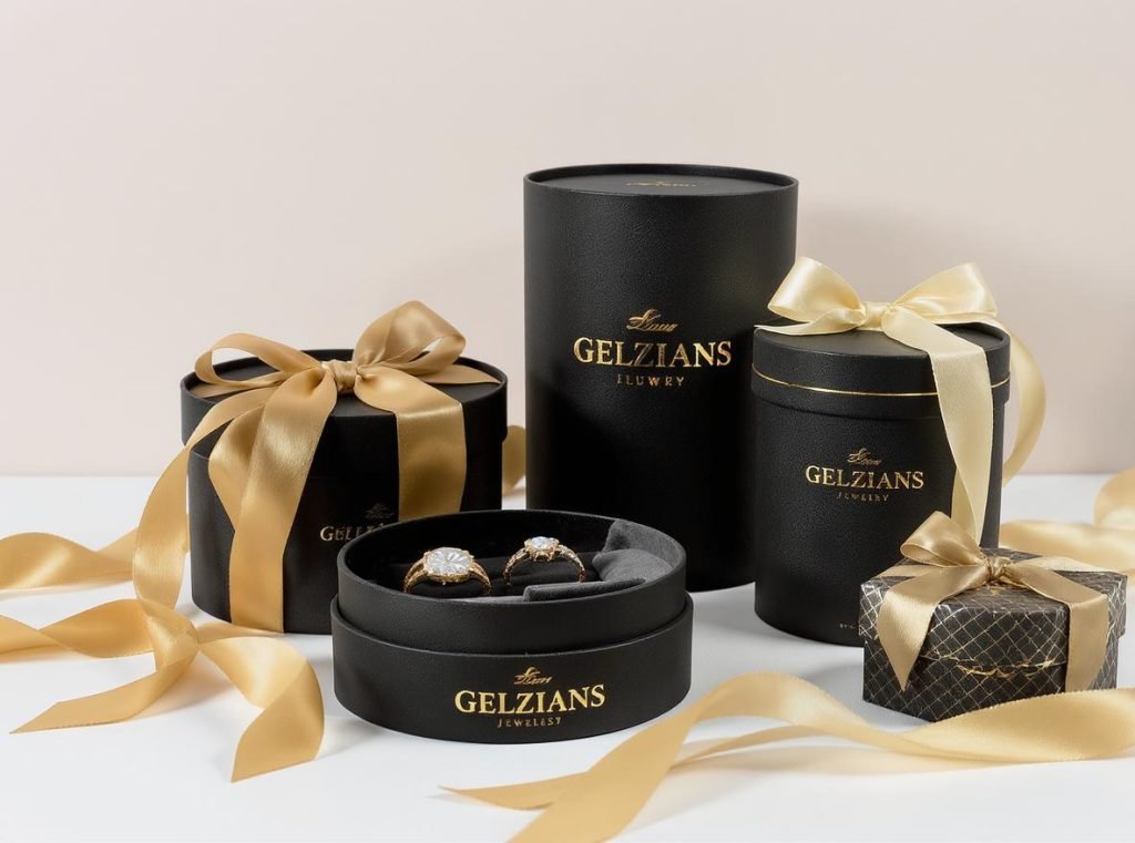 Luxury cylindrical rigid boxes with premium finishes for high-end gift packaging