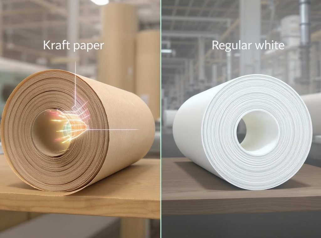 Kraft paper vs regular paper manufacturing process and strength comparison