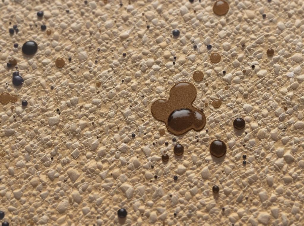 Brown kraft paper texture showing ink absorption challenges