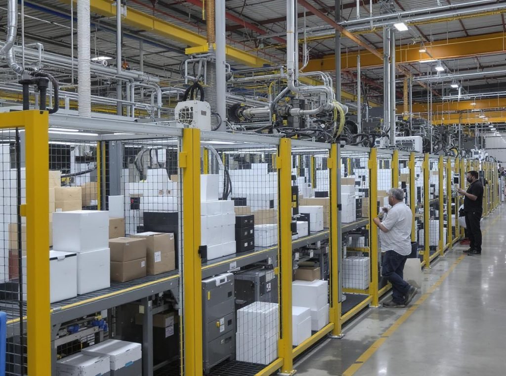 Chinese collapsible rigid box manufacturing facility showing advanced production capabilities and quality control processes