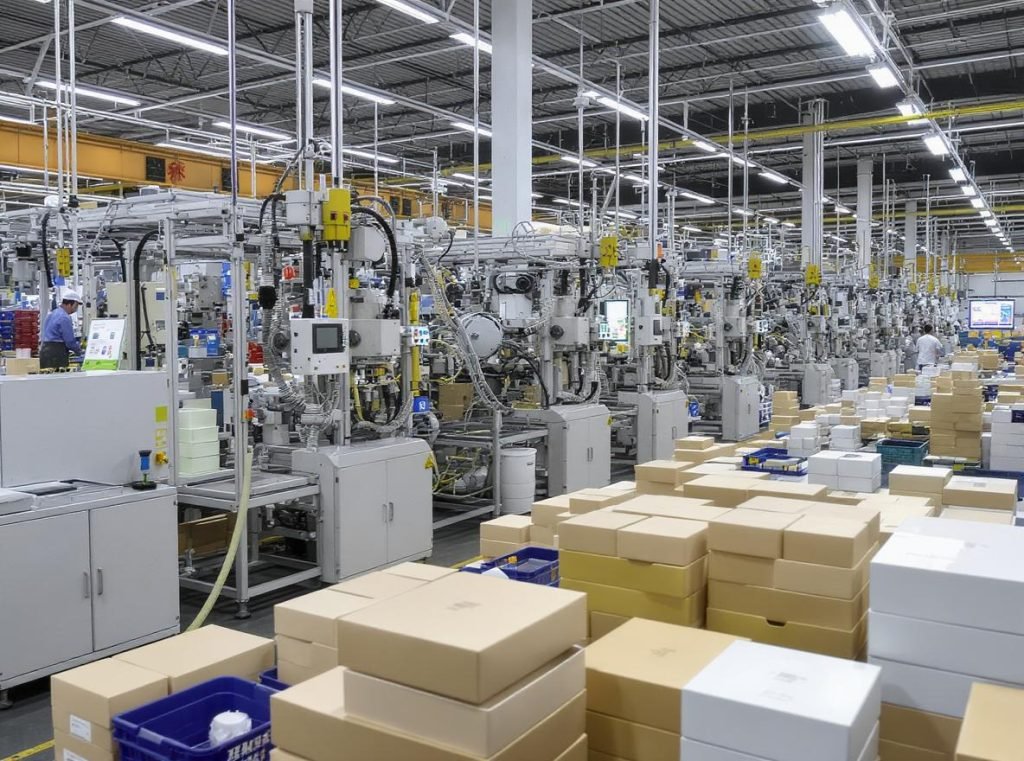 Chinese drawer box manufacturing facility showing modern production equipment and quality control processes