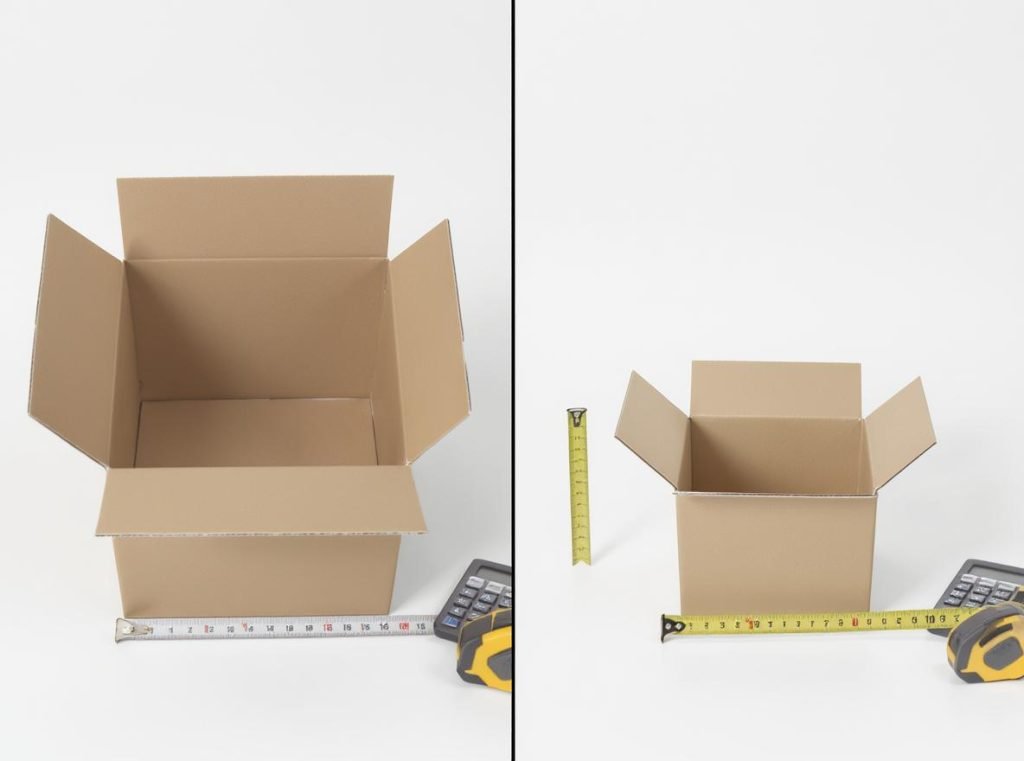 Dimensional weight comparison oversized box versus custom fitted packaging