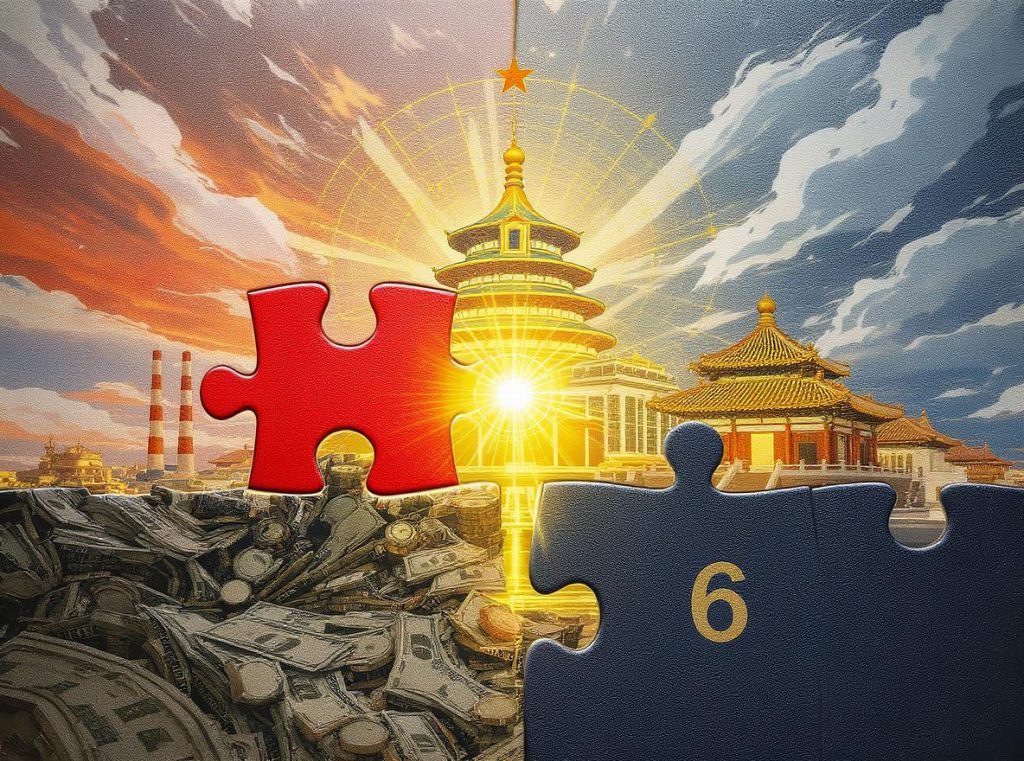 Foundation blocks showing Chinese and Western business symbols representing partnership foundations