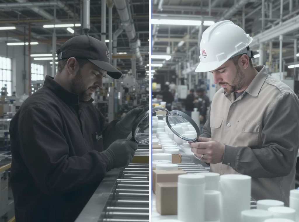 Comparison between factory quality control and independent third-party inspection services