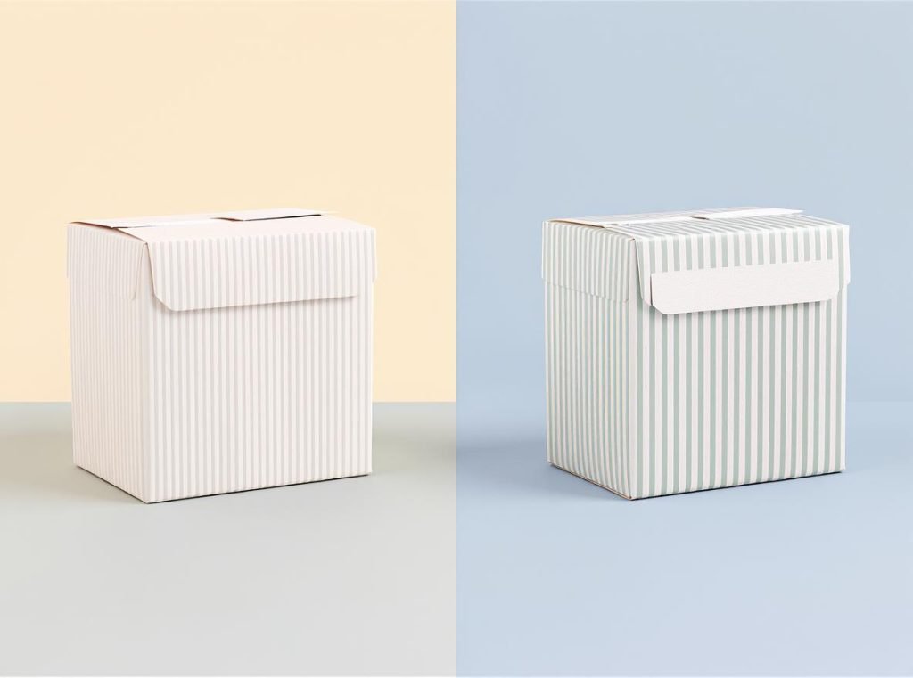 Custom box design options and printing capabilities for RSC and FOL styles