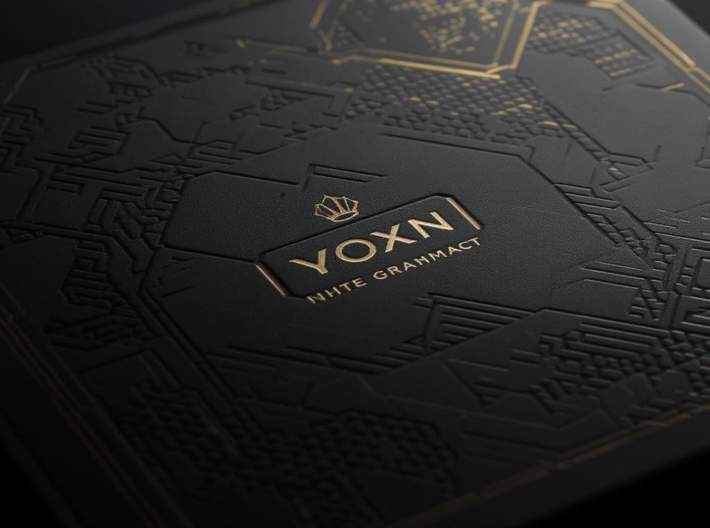 Embossed and debossed textural effects on rigid packaging showing dimensional patterns