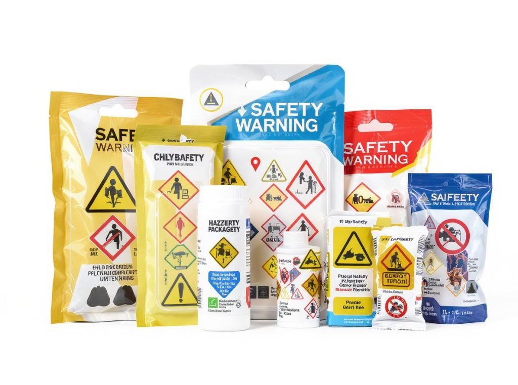 Safety warning requirements and child-resistant packaging examples for retail products