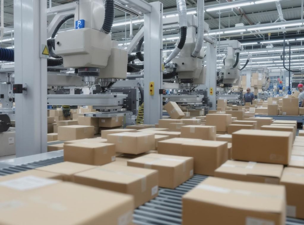 Packaging manufacturing facility showing precision production enabled by professional dielines