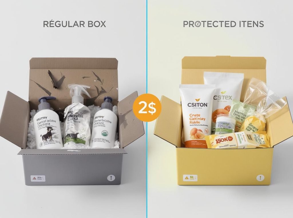 RETF mailer box benefits comparison showing superior product protection