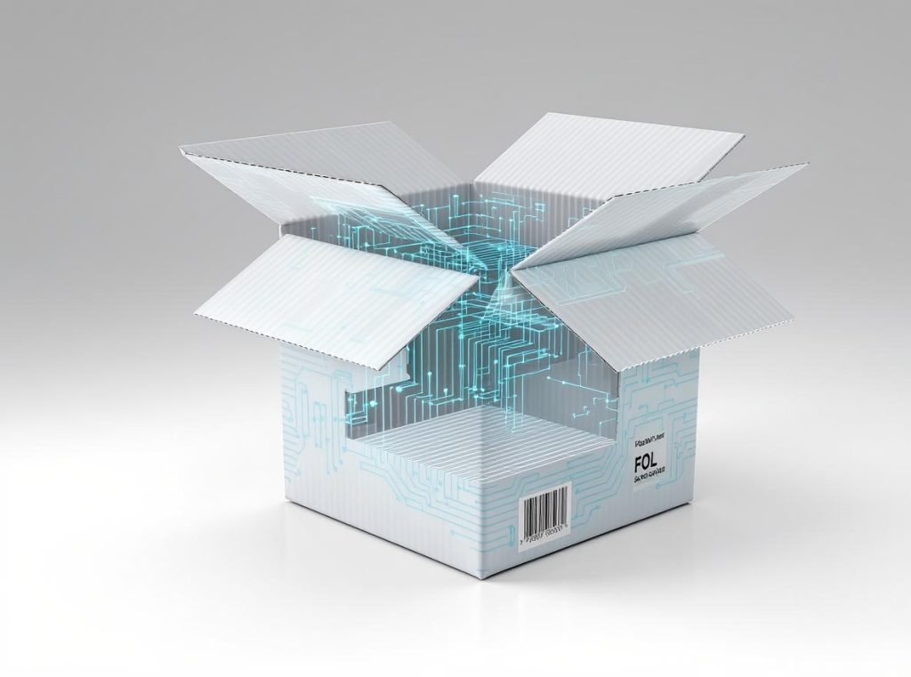 Full Overlap FOL box showing extended flaps and overlapping design