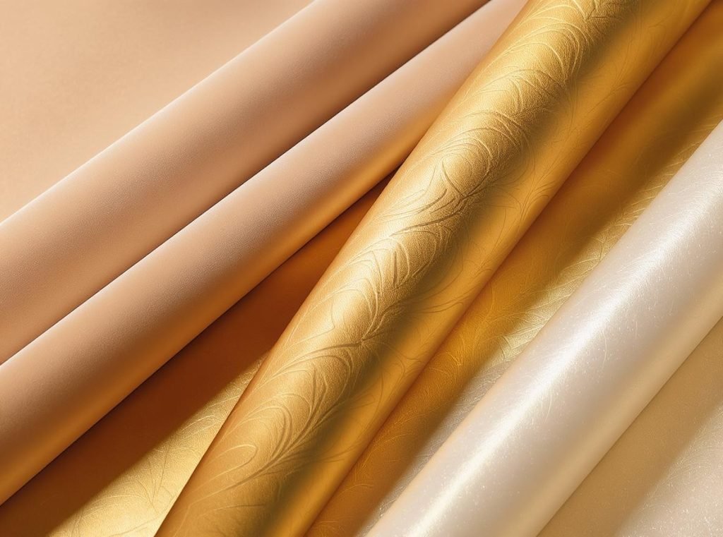Specialty papers for luxury rigid boxes including soft touch, metallic, and textured options