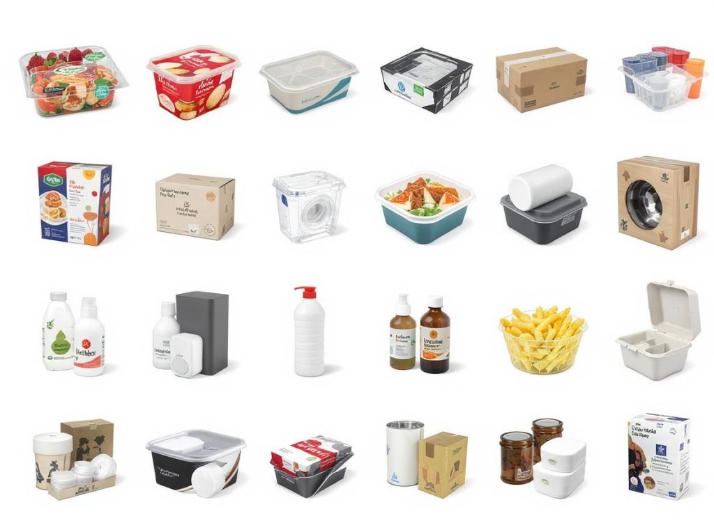 Multiple industries using molded pulp packaging including food, electronics, healthcare, and consumer goods