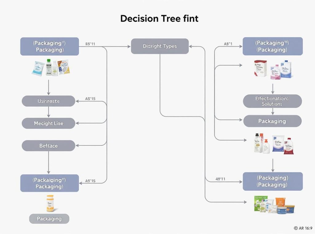 Decision tree showing how to choose the right easy-open method for different product types