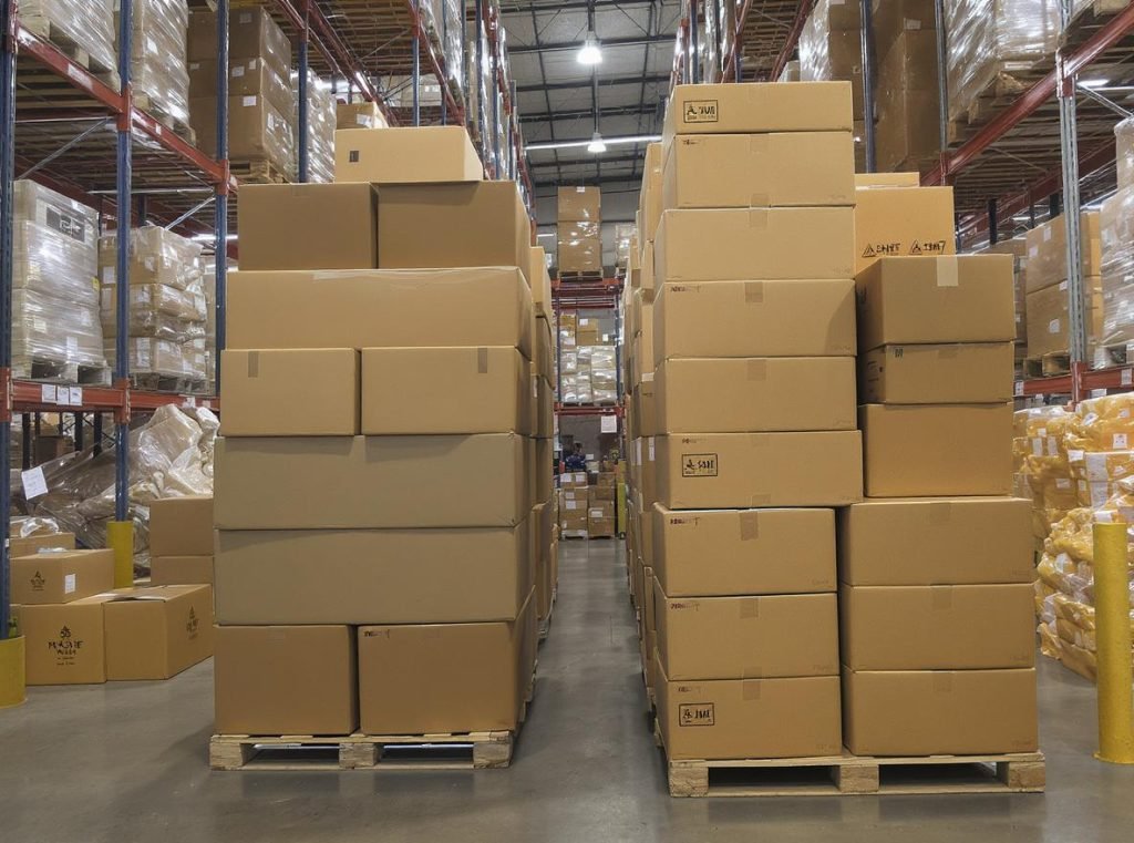 Weight capacity comparison between single wall and double wall corrugated boxes on industrial scale