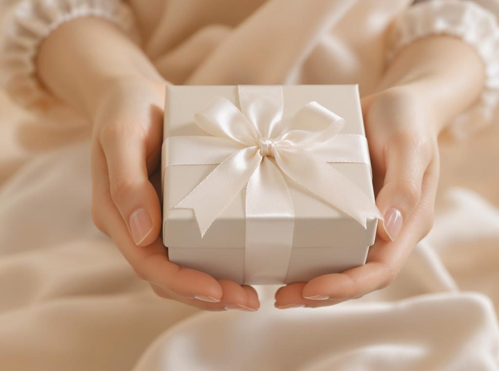 Customer unboxing premium packaging showing brand loyalty and recognition benefits