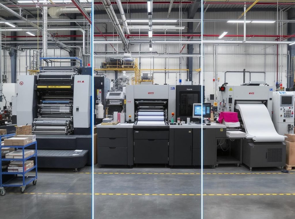 Comparison of corrugated box printing methods including flexographic, digital, and litho-lamination