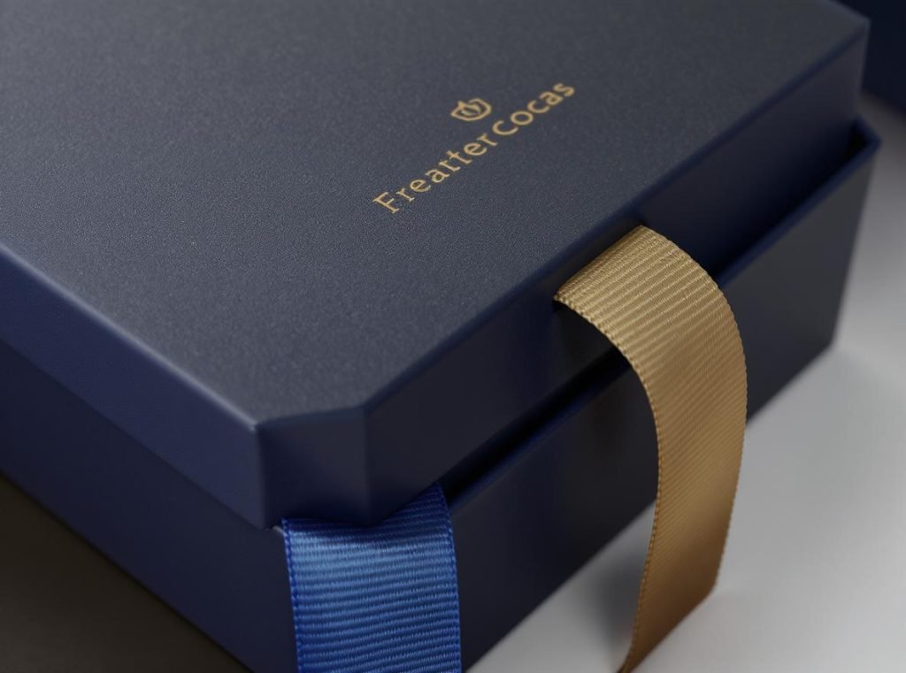 Premium rigid box features including magnetic closures, embossing, and foil stamping
