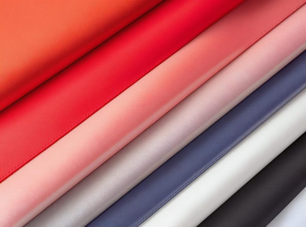Various ribbon materials including satin, grosgrain, and cotton for rigid box pulls