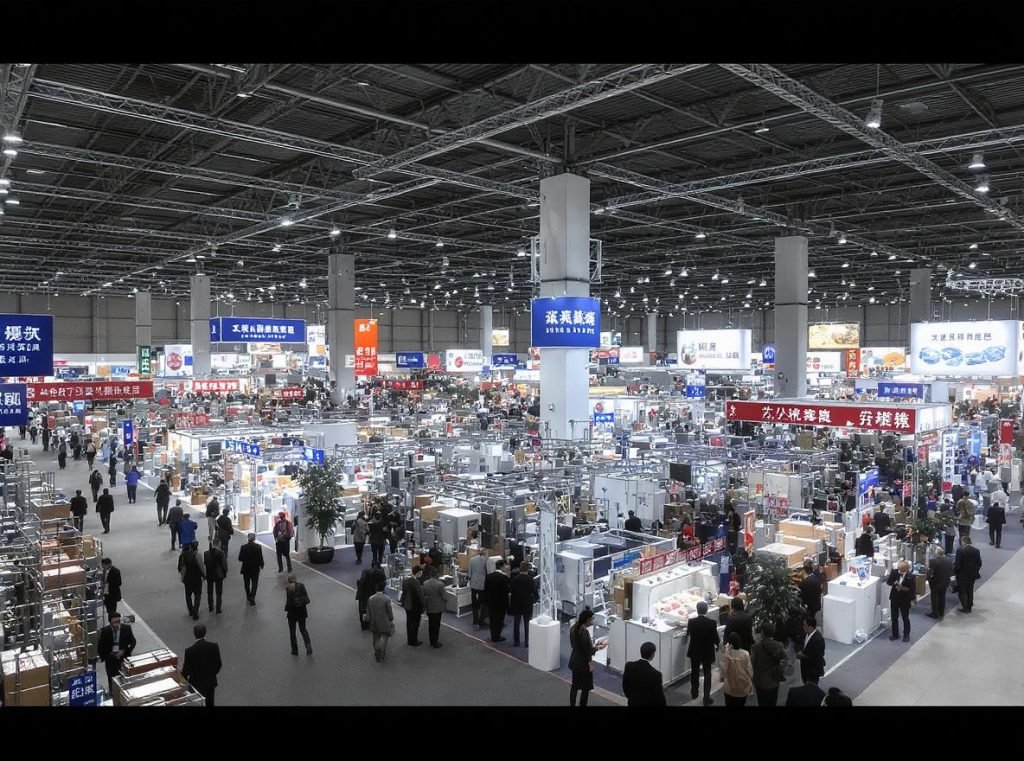Packaging trade show exhibition with manufacturers and networking opportunities