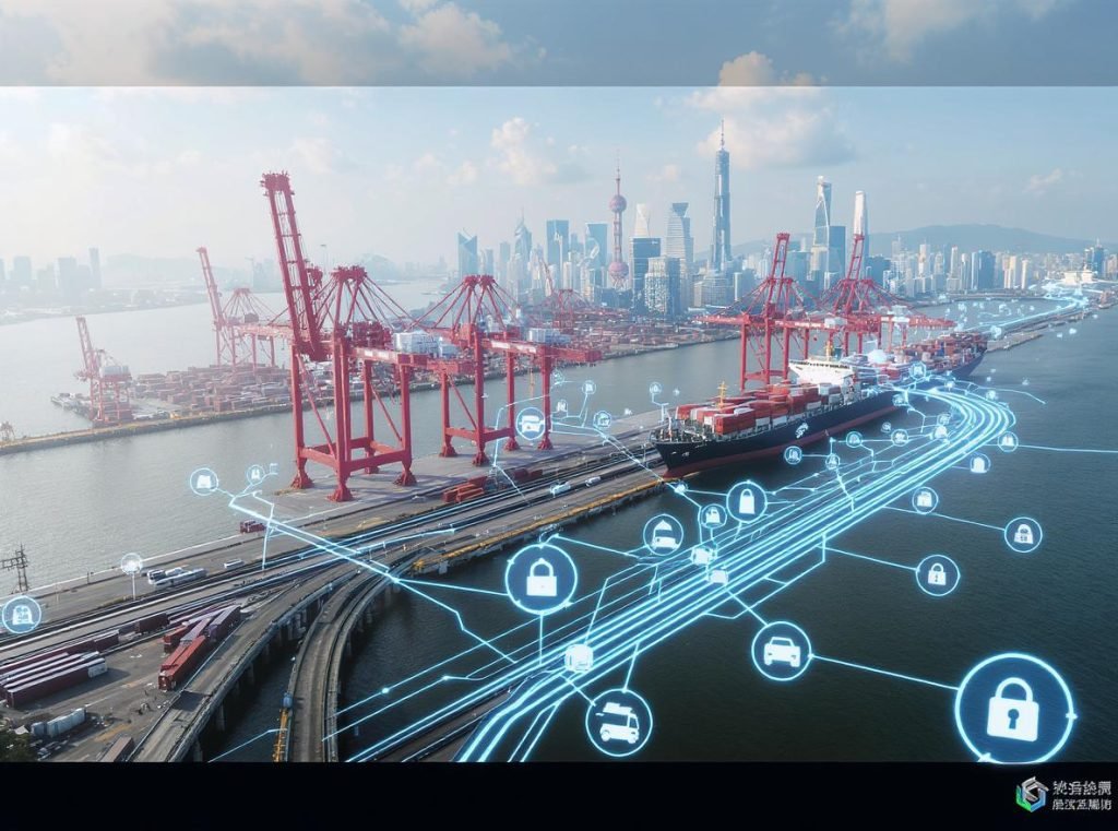 Major Chinese ports and logistics infrastructure showing shipping advantages by region