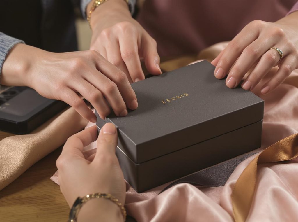 Premium unboxing experience with custom sleeve packaging enhancing customer satisfaction