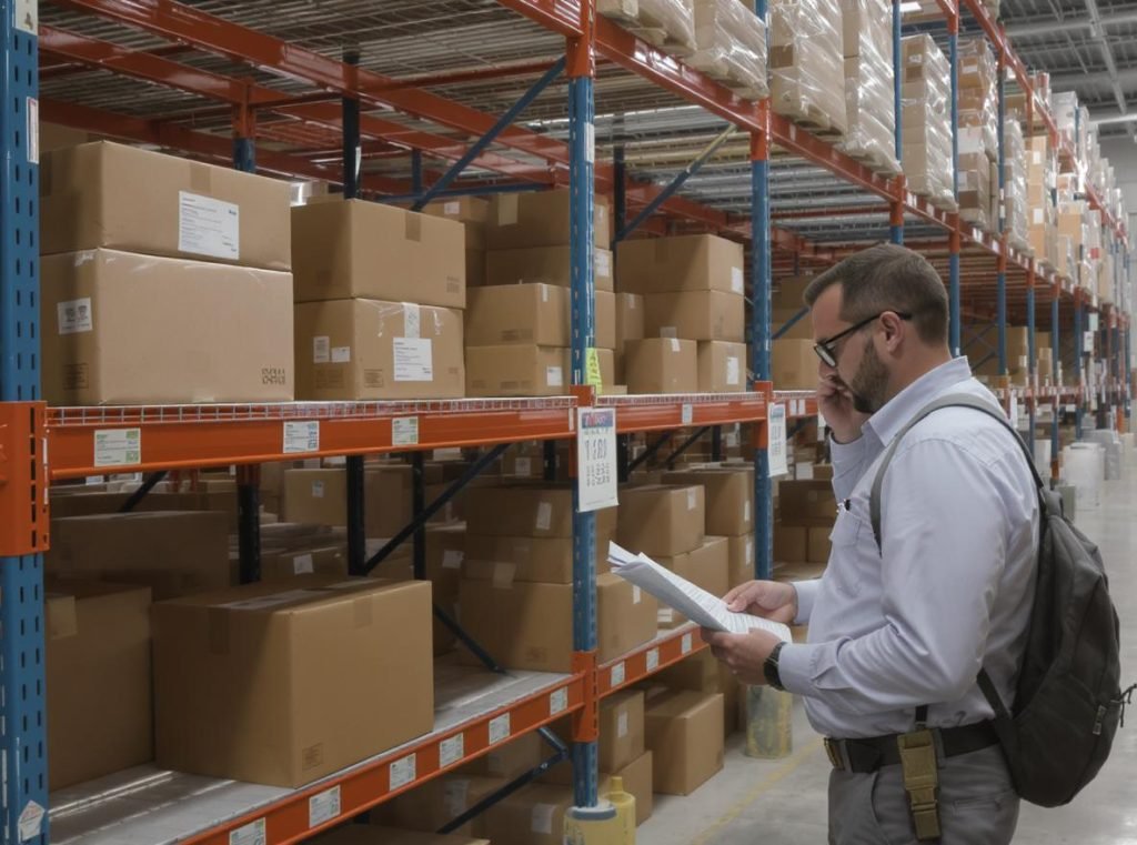 Empty warehouse showing cardboard box inventory shortage and planning mistakes
