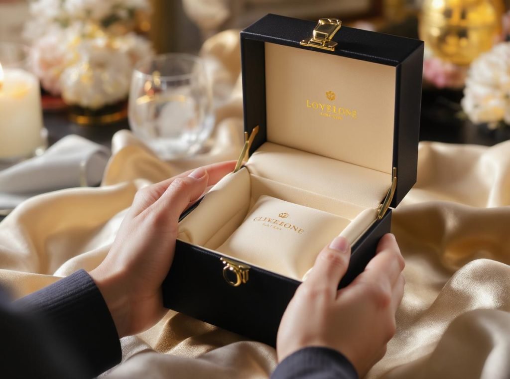 Premium unboxing experience with hinged lid rigid box improving customer satisfaction
