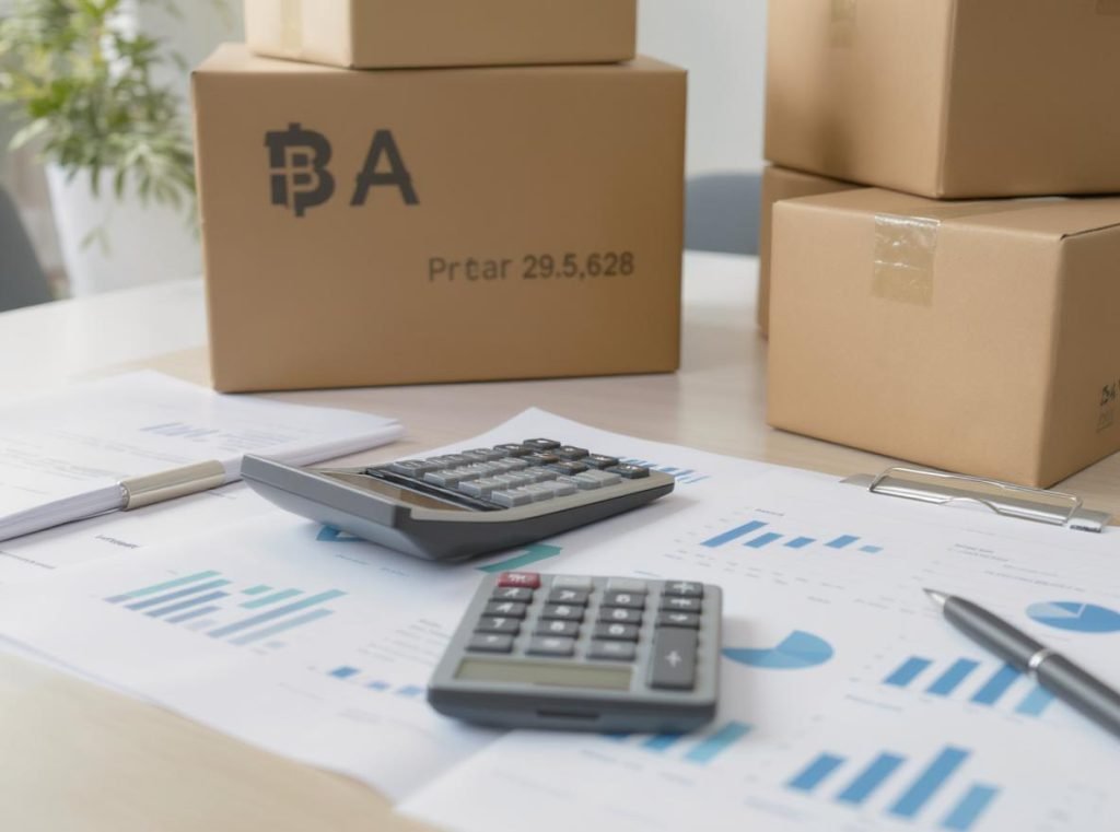 Cost comparison analysis showing savings from triple wall corrugated boxes versus wooden crates