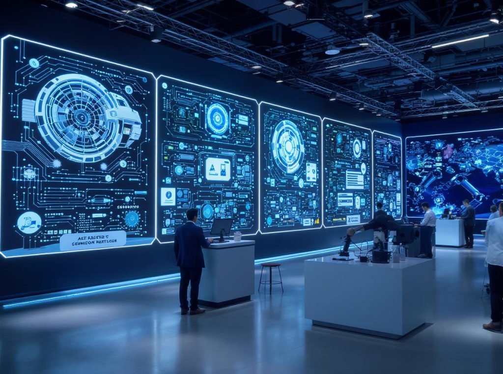 Advanced Chinese manufacturing capabilities showing complex technology products and precision equipment