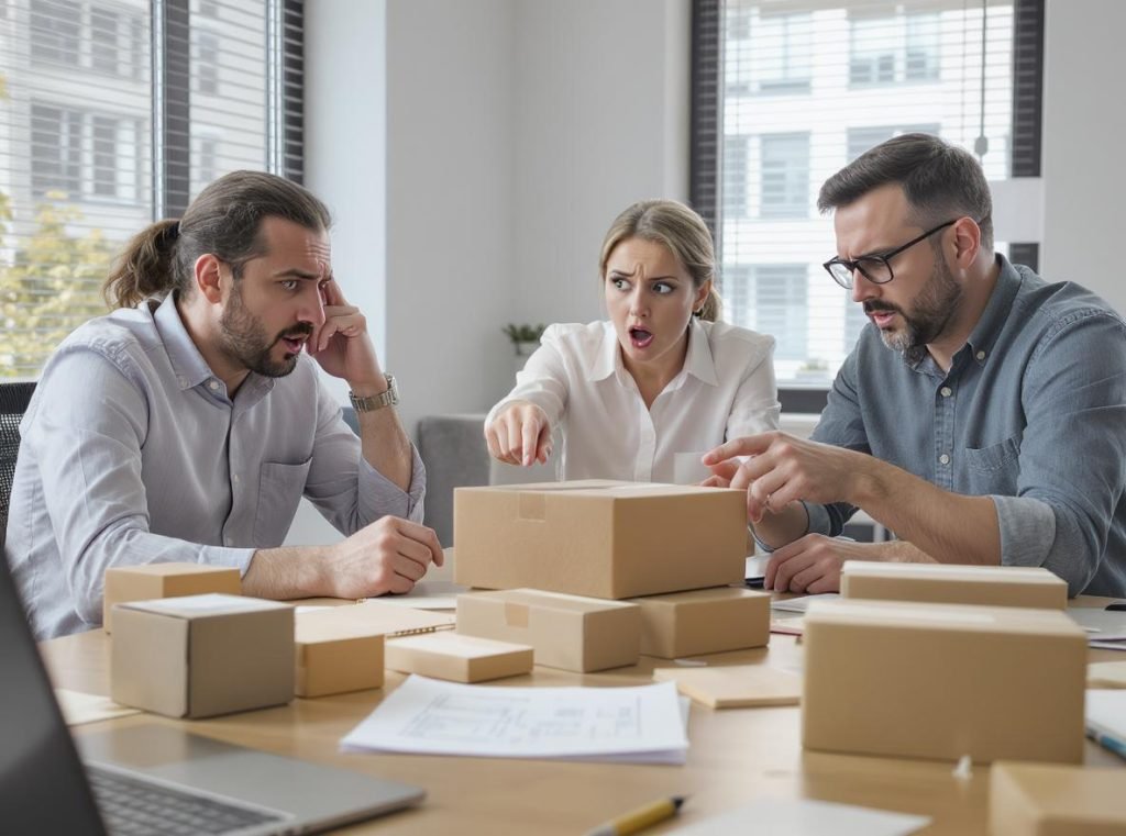 Communication problems between cardboard box suppliers and customers causing ordering errors