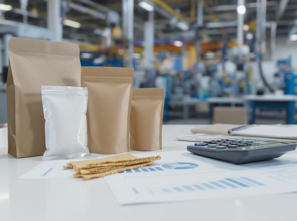 V-groove packaging cost analysis showing equipment investment and production cost considerations