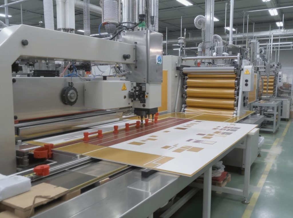 Professional packaging production equipment for creating textured rigid box finishes
