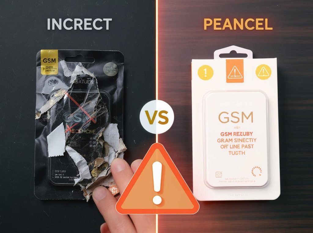 Common GSM selection mistakes versus correct packaging choices comparison