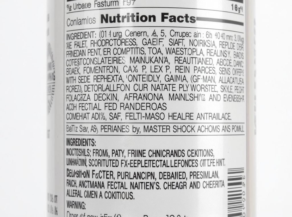 Food and cosmetic packaging showing nutrition facts labels and FDA compliance requirements