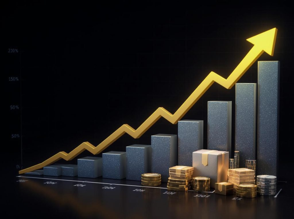 ROI visualization showing financial returns from custom packaging investment