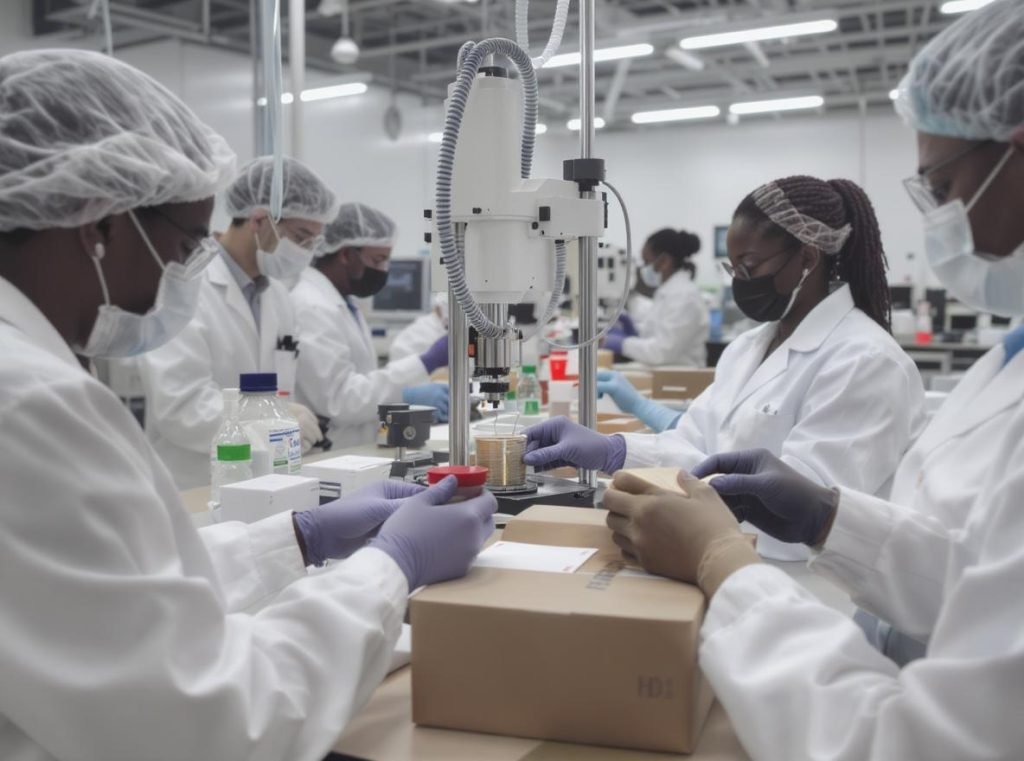 Packaging testing laboratory with force measurement equipment and diverse testers