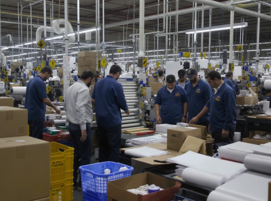 Production efficiency problems in corrugated printing operations