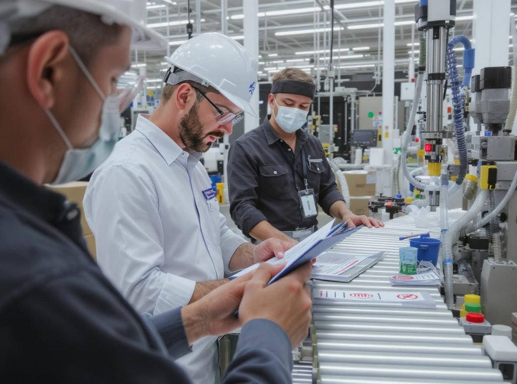 Quality control inspector using purchase order specifications for product inspection