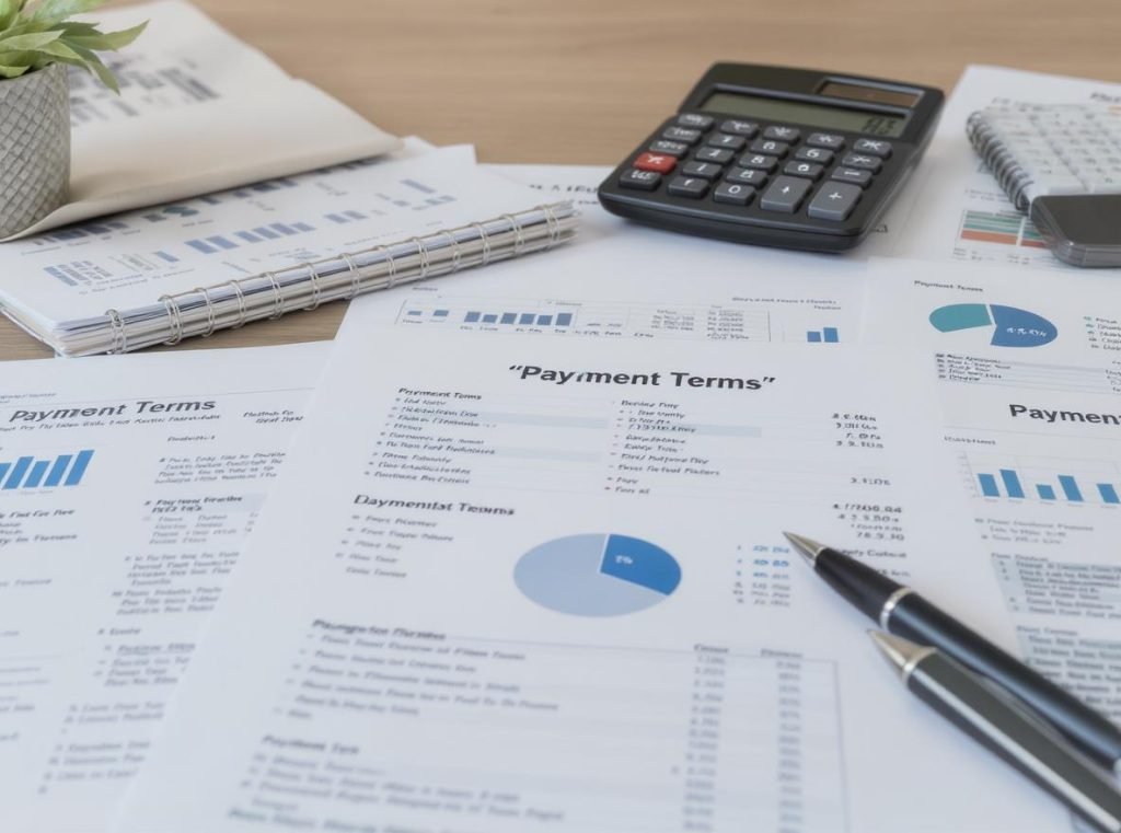 Financial planning documents and budget analysis for packaging RFQ preparation