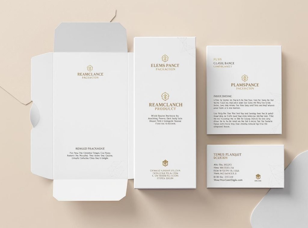 Premium packaging design balancing brand appeal with regulatory compliance requirements