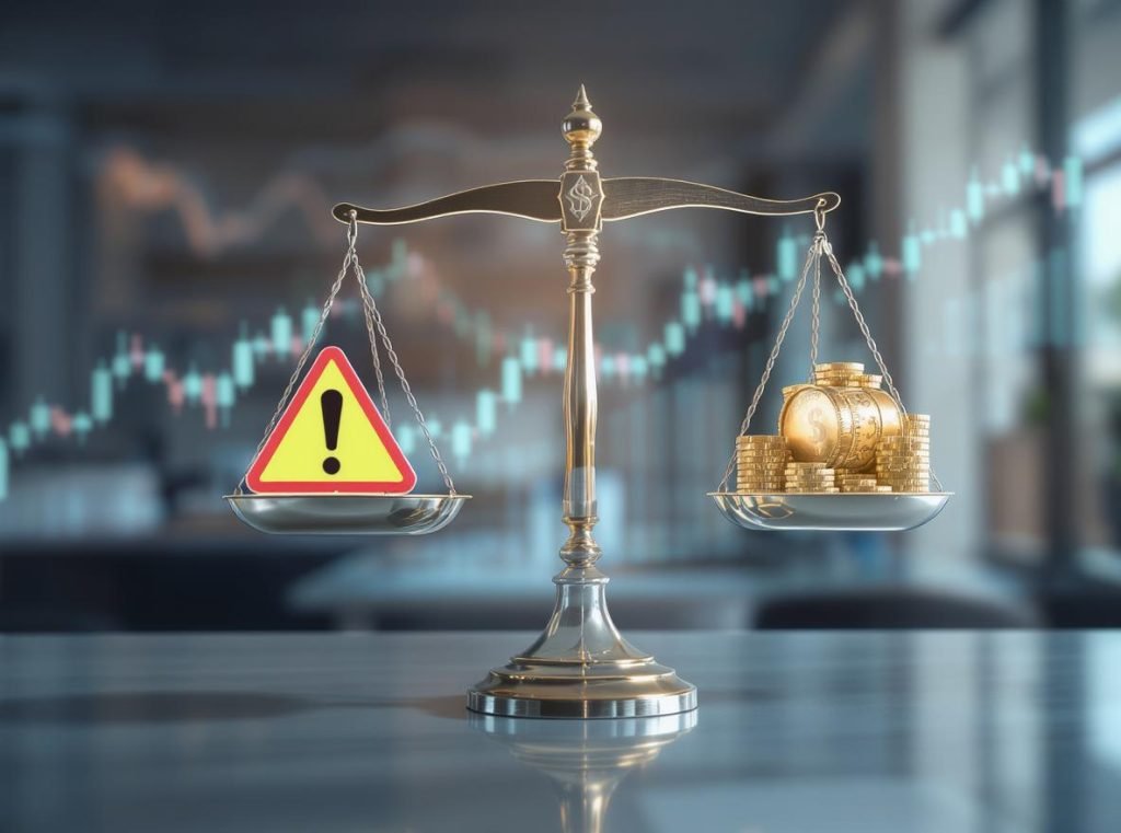 Balance scale showing cost-effectiveness versus safety standards in food packaging