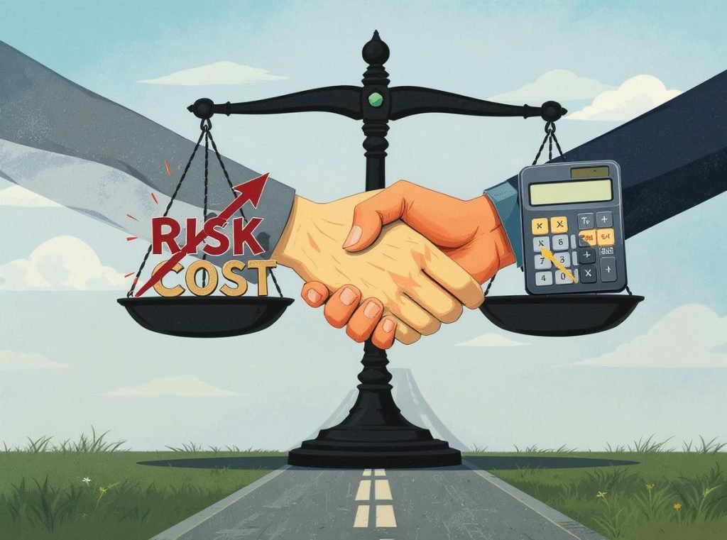 Risk assessment showing when to skip third-party inspections based on cost benefit analysis