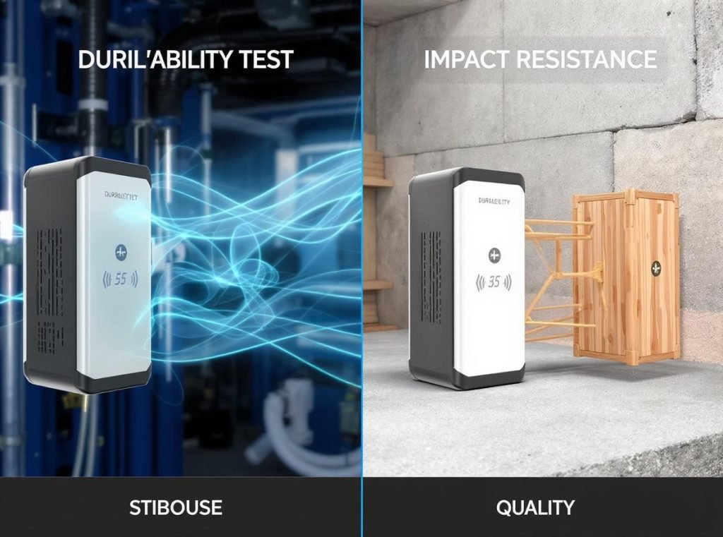 Durability testing comparison of collapsible and standard rigid box protection