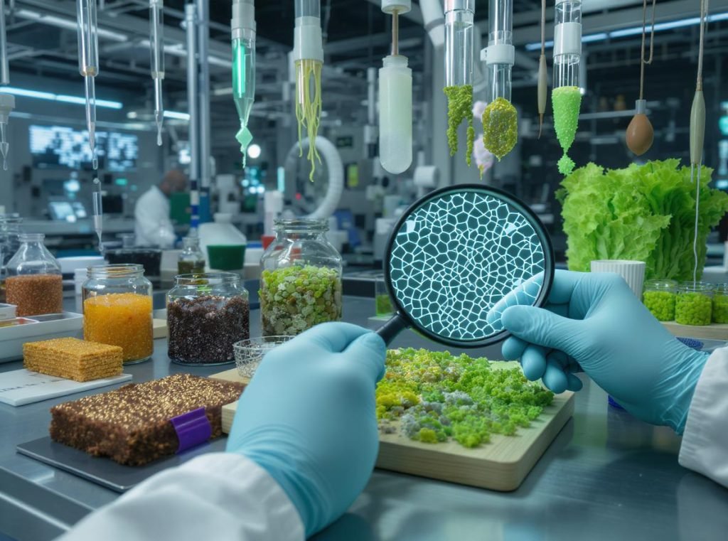 Latest innovations in sustainable packaging materials including mycelium, algae-based, and agricultural waste composites
