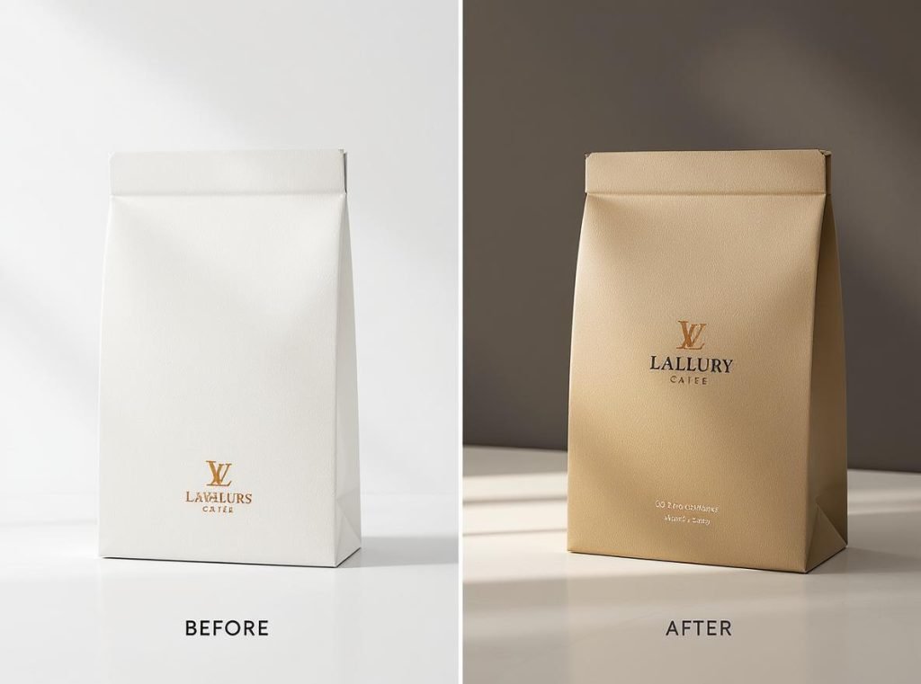 Comparison of different luxury packaging finishes showing brand identity alignment and selection process
