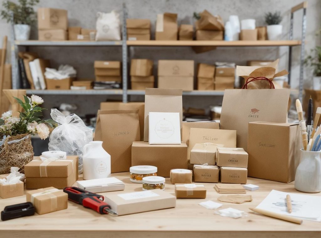 Custom packaging options showing personalization possibilities for different sales channels